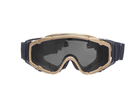 Gogle захистні окуляри з монтажем на каску/шолом - Dark Earth [FMA] - зображення 4