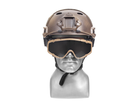 Gogle захистні окуляри з монтажем на каску/шолом - Dark Earth [FMA] - зображення 7