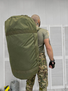 Тактичний армійський рюкзак баул водонепроникний , 100 літрів, Олива - зображення 3