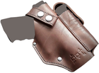 Поясная кобура для Glock 19 коричневая - изображение 8