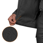 Куртка тактическая демисезонная мужская для силовых структур Stalker SoftShell Черная (7226), M (OPT-34521) - изображение 7