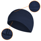 Шапка тактическая флисовая универсальная для силовых структур Beanie 2.0 Himatec Темно-синяя (7243), M (OPT-3221) - изображение 4