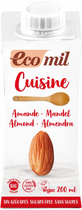 Mleko migdałowe Nutriops Ecomil Cuisine Almond Nature 200 ml (8428532192314) - obraz 1