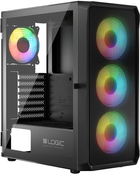 Obudowa komputerowa Logic Concept Portos Mesh+Glass ARGB fans 4x120 mm Black (AT-PORTOS-10-0000000-0002) - obraz 5