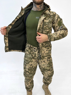 Тактичний зимовий теплий військовий комплект RH-15 ( Куртка + Штани ), Камуфляж: Піксель ЗСУ, Розмір: L - зображення 2