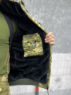 Тактичний зимовий теплий військовий комплект Logos ( Куртка + Штани ), Камуфляж: Піксель ЗСУ, Розмір: M - зображення 5