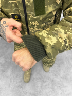 Тактичний зимовий теплий військовий комплект Logos ( Куртка + Штани ), Камуфляж: Піксель ЗСУ, Розмір: M - зображення 6
