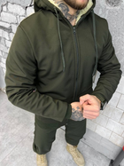 Тактический зимний теплый военный комплект Split ( Куртка + Штаны ), Камуфляж: Олива, Размер: XL - изображение 5