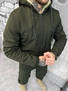 Тактический зимний теплый военный комплект Split ( Куртка + Штаны ), Камуфляж: Олива, Размер: XL - изображение 5