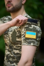 Тактична футболка піксель з липучками на грудях та кишеню на плечі XL - зображення 5