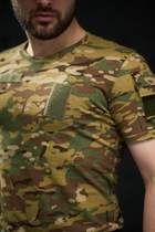 Тактична футболка з липучками на грудях та плечах L - зображення 6