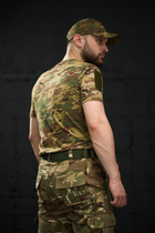 Тактична футболка мультикам з липучками на плечах та кишенею на блискавці L - зображення 2
