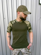 Тактична футболка Sleeve хакі/піксель M - зображення 8