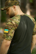 Тактична футболка Sleeve хакі/мультикам M - зображення 6
