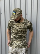 Тактична футболка піксель з липучками та кишенею на плечі S - зображення 8