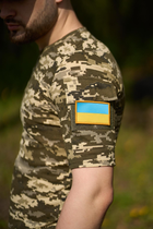 Тактична футболка піксель з липучками та кишенею на плечі XL - зображення 6