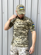 Тактична футболка піксель з липучками та кишенею на плечі M - зображення 7