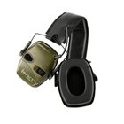 Водонепроникні тактично-військові навушники з активним шумопоглинанням навушники-шумодави для стрільби Impact Sport Оливковий - зображення 2