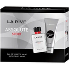 Zestaw La Rive Men Absolute Sport woda toaletowa 100 ml + żel pod prysznic 100 ml (5903719642873) - obraz 1