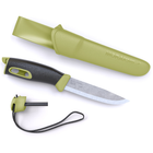 Нож Morakniv Companion Spark (S) Green нержавеющая сталь MoraKniv 23,8 см (sad0001391) Светло-зеленый - изображение 1
