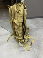 Военный рюкзак 45 л. Yakeda, Койот, тактический рюкзак для военных, армейский рюкзак для солдат - изображение 2