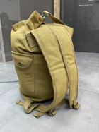 Баул тактичний,YAKEDA, колір койот, 45 x 26 x 20 см., армійський речмішок, тактична сумка для військових - зображення 5