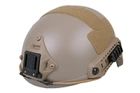 Страйкбольний шолом з швидким регулюванням FAST BALLISTIC (L/XL)– DARK EARTH [FMA] (для страйкболу) - зображення 2