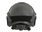 Страйкбольный шлем с быстрой регулировкой FAST MH – BLACK [EMERSON] (для страйкбола) - изображение 4
