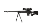 Снайперська гвинтівка 4402D (З оптичним прицілом та сошками) - Black [WELL] (для страйкболу) - зображення 5
