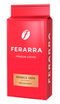 Кава мелена 250г, вак.уп., CAFFE 100% ARABIKA, FERARRA