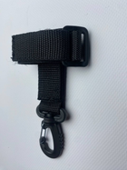Держатель с поворотным карабином для крепления перчаток на пояс/рюкзак/плитоноска/РПС Черный - изображение 1