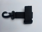 Держатель с поворотным карабином для крепления перчаток на пояс/рюкзак/плитоноска/РПС Черный - изображение 3