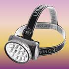 Ліхтар налобний Luxury 1898 13LED вбудований акумулятор регульований кут нахилу голови ліхтаря до 180 градусів ЗУ від мережі 220V Чорний