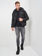Пуховик зимовий короткий чоловічий Calvin Klein Jeans Essentials Down Jacket J30J318412-BEH M Чорний (8719854077336) - зображення 3