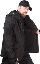 Мужская военная зимняя тактическая ветрозащитная куртка на флисе G8 HAN WILD - Black Размер M - изображение 3