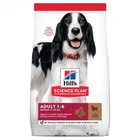 Сухой корм для взрослых собак средних пород Hill’s Science Plan Adult Medium Breed с ягненком и рисом
