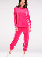 Spodnie dresowe damskie Awama A411 M Różowe (5902360553194) - obraz 2