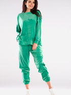 Spodnie dresowe damskie Awama A411 1132544 XL Zielone (5902360553422) - obraz 2