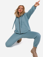 Bluza damska rozpinana streetwear długa Made Of Emotion M761 L-XL Niebieska (5905563714096) - obraz 5