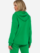Толстовка на блискавці з капюшоном жіноча Made Of Emotion M761 S-M Зелена (5905563714201) - зображення 2