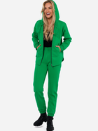 Толстовка на блискавці з капюшоном жіноча Made Of Emotion M761 2XL-3XL Зелена (5905563714225) - зображення 3