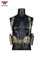 Ременно-плечевая система (разгрузка) Yakeda, РПС для военных, Разгрузочный жилет РПС MOLLY, мультикам - изображение 2