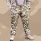 Зимові штани фірми ATTACK /Тактичні зимові штани /Військові штани камуфляж/ Синтепон + фліс, S - зображення 1