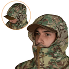 Тактическая зимняя куртка на флисе CM Stalker SoftShell Multicam / Водоотталкивающая военная куртка камуфляж, XXXL - изображение 7