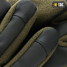 Тактичні рукавички M-Tac Fleece Thinsulate Olive, Зимові військові флісові рукавички, Теплі стрілецькі рукавички, М - зображення 4