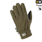 Тактические перчатки M-Tac Fleece Thinsulate Olive,Зимние военные флисовые перчатки,Теплые стрелковые перчатки, L - изображение 5