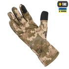 Тактичні рукавички M-Tac Winter Soft Shell MM14, Зимові військові рукавички Піксель, Теплі стрілецькі рукавички, L - зображення 6