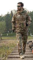 Тактична чоловіча куртка Pave Hawk PLY-6 Camouflage CP з каптуром та кишенями ззаду taktical, XXL - зображення 10