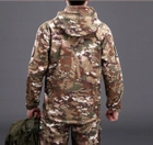 Тактическая мужская куртка Pave Hawk PLY-6 Camouflage CP с капюшоном и карманами сзади taktical, XXXL - изображение 3