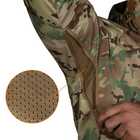 Тактическая зимняя куртка на флисе CM Stalker SoftShell Multicam / Водоотталкивающая военная куртка камуфляж, XXL - изображение 9